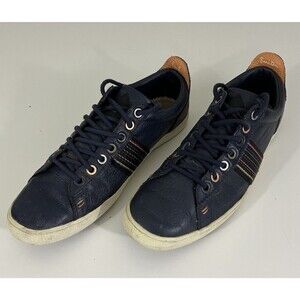 Paul Smith Osmo Leather Trainers Navy Men’s Sz UK 5 Blokecore